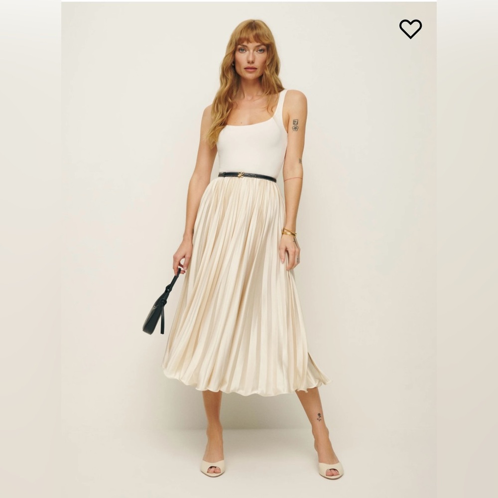 Reformation Bala Satin Skirt 2 NWT